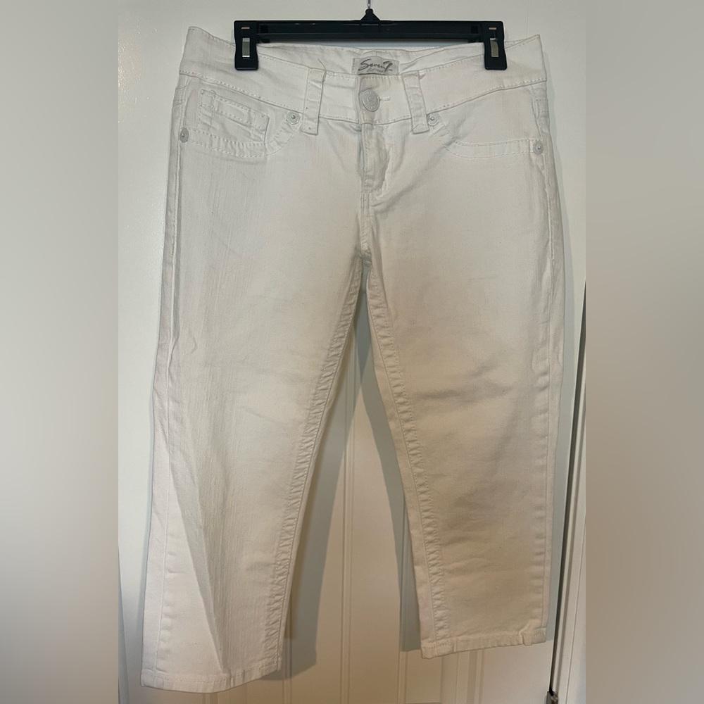 Seven white jean capris size 8